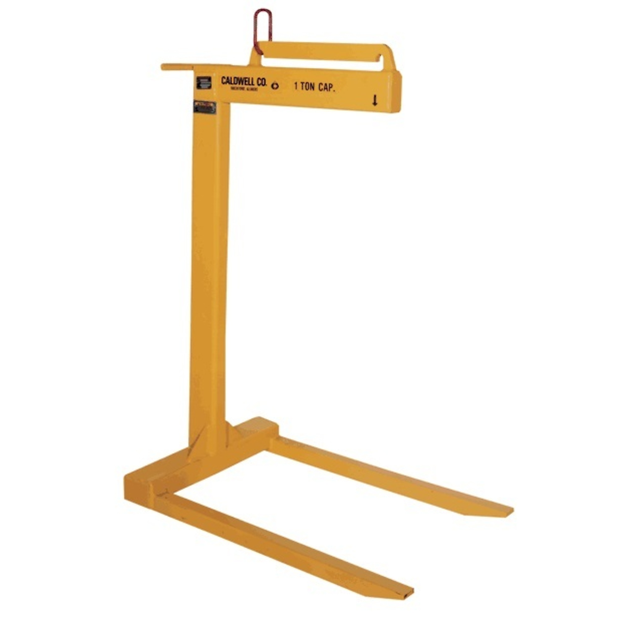 Caldwell, Lightweight Pallet Lifter, Capacity 4000 lb, Raised Height 62 in, Lowered Height 48 in, Model# 94-2-48